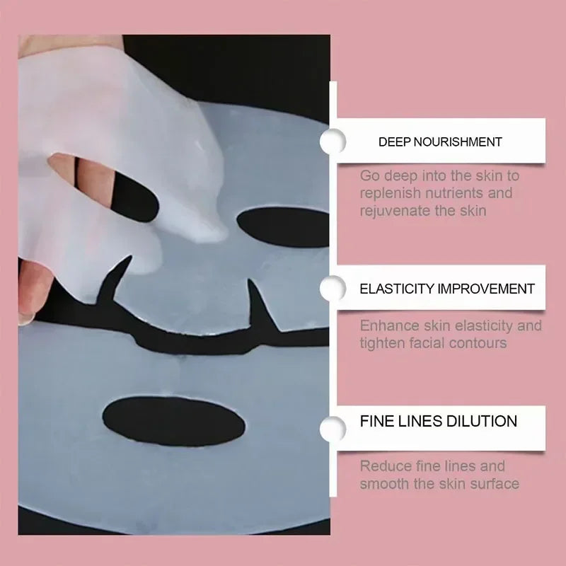 Collagen Anti Wrinkle Facial Masks Fade Face Fine Line Lift Firm Skin Anti-Aging Moisturizing Brighten Skin Care Korean Cosmetic