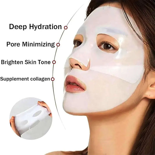 Collagen Anti Wrinkle Facial Masks Fade Face Fine Line Lift Firm Skin Anti-Aging Moisturizing Brighten Skin Care Korean Cosmetic